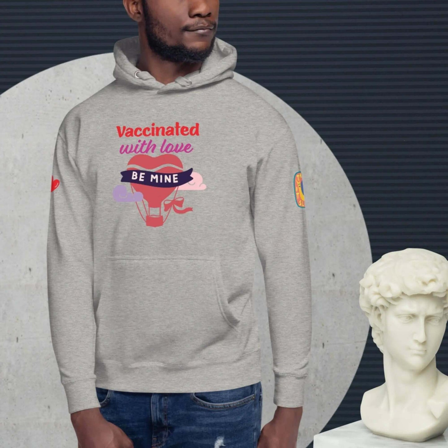 Unisex cotton hoodie for love couples is a customised hoodie made for you with an unique design with help of best print of demand suppliers to ensure better quality.