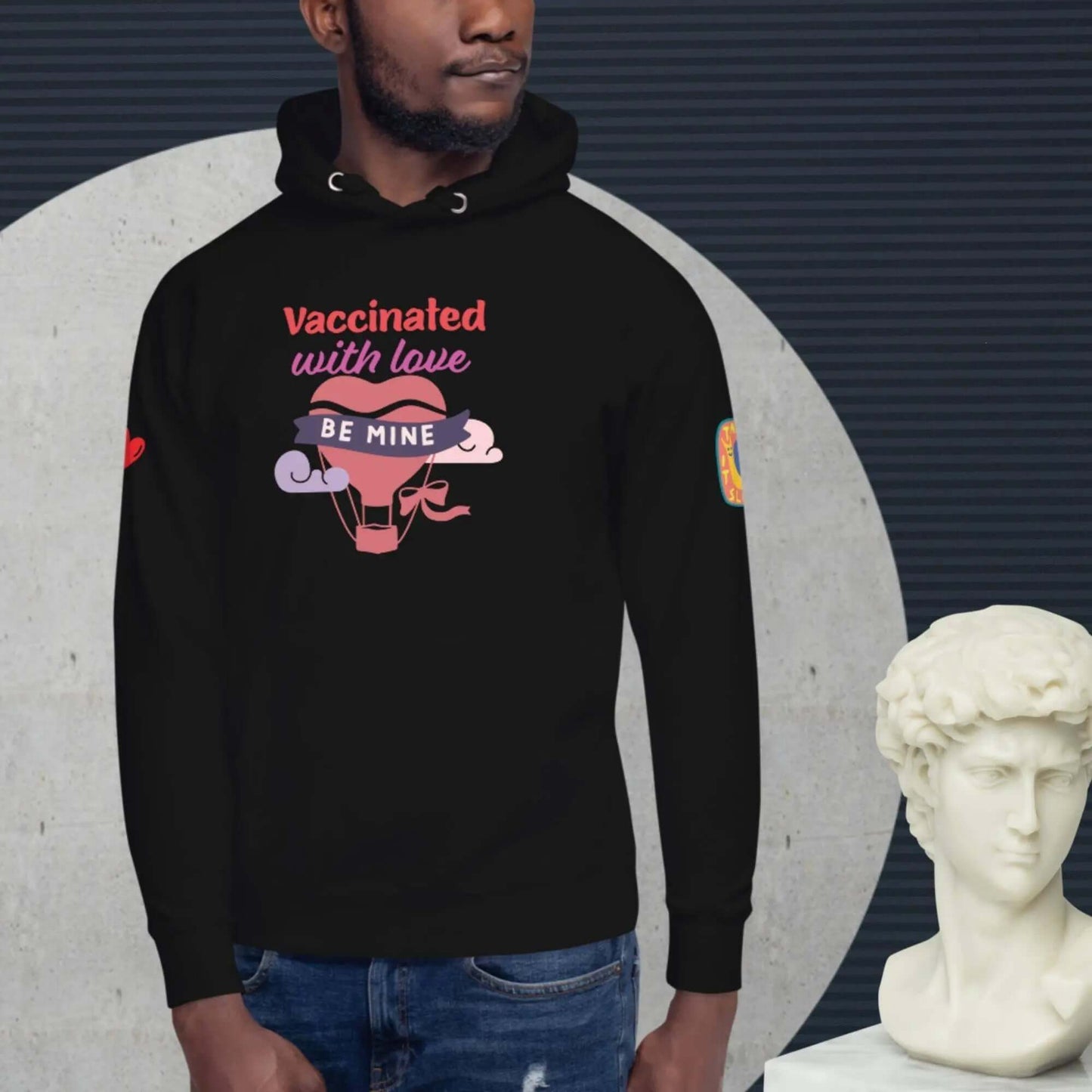 Unisex cotton hoodie for love couples is a customised hoodie made for you with an unique design with help of best print of demand suppliers to ensure better quality.
