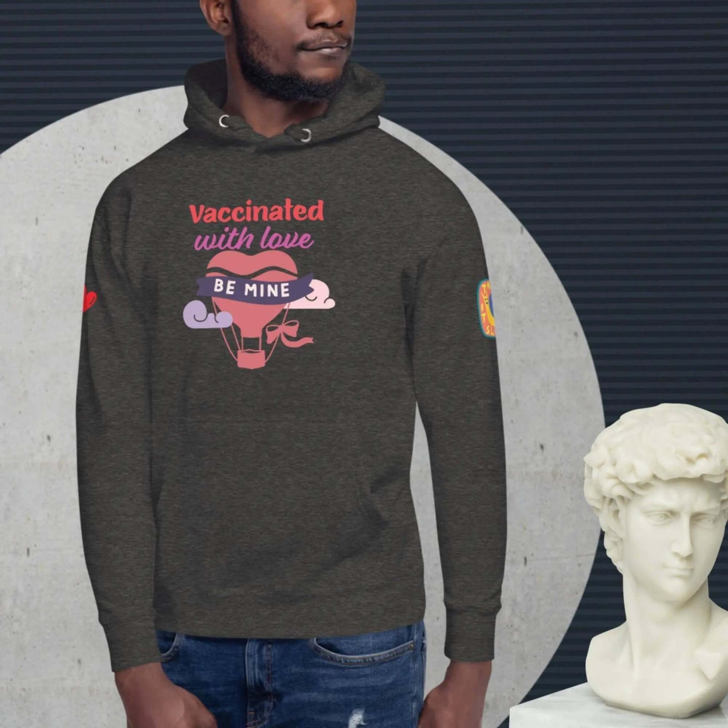 Unisex cotton hoodie for love couples is a customised hoodie made for you with an unique design with help of best print of demand suppliers to ensure better quality.