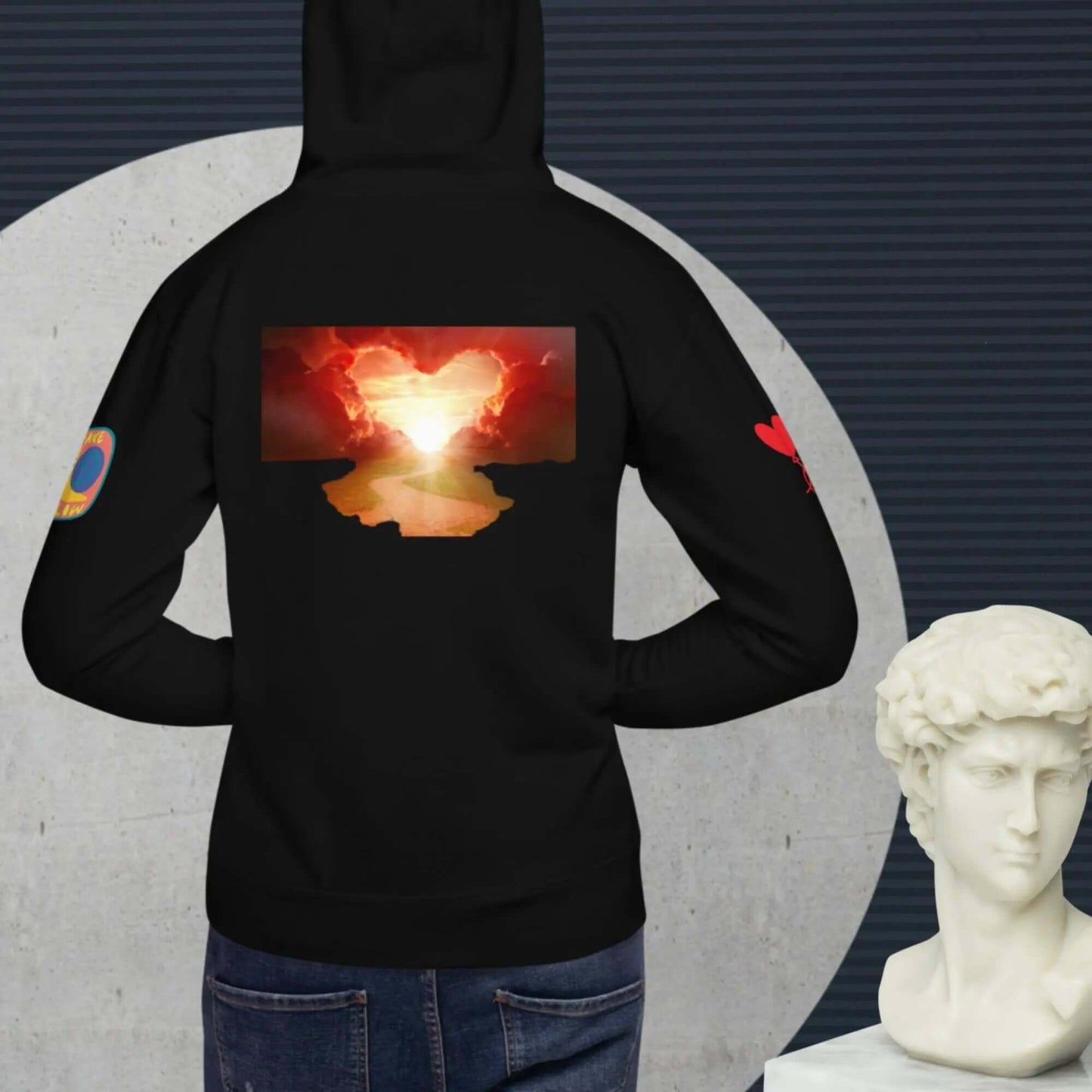 Unisex cotton hoodie for love couples is a customised hoodie made for you with an unique design with help of best print of demand suppliers to ensure better quality.